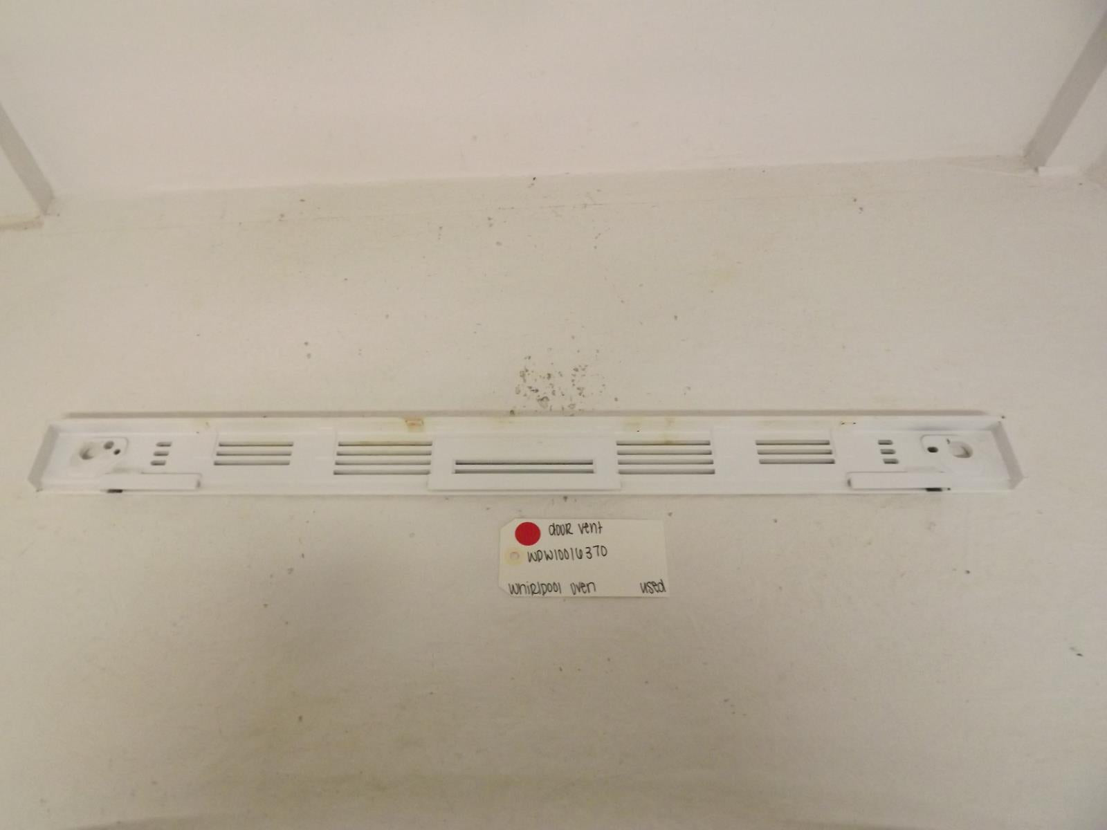 Whirlpool Oven WPW10016370 Door Vent Used Whirlpool Oven WPW10016370 Door Vent Used